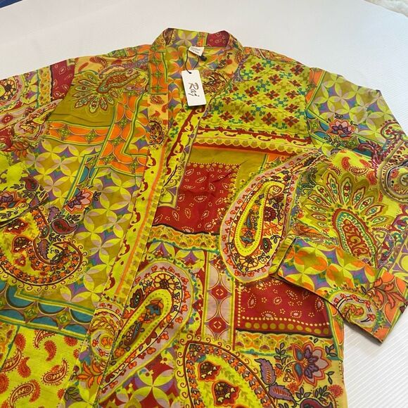NWT RAJ Hippie Boho Chic Paisley Cardigan Duster One Size New - Picture 3 of 7